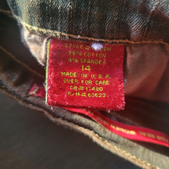 Vintage NYDJ Jeans Size 14 Brown Denim Womens Curvy Fit - Picture 4 of 7